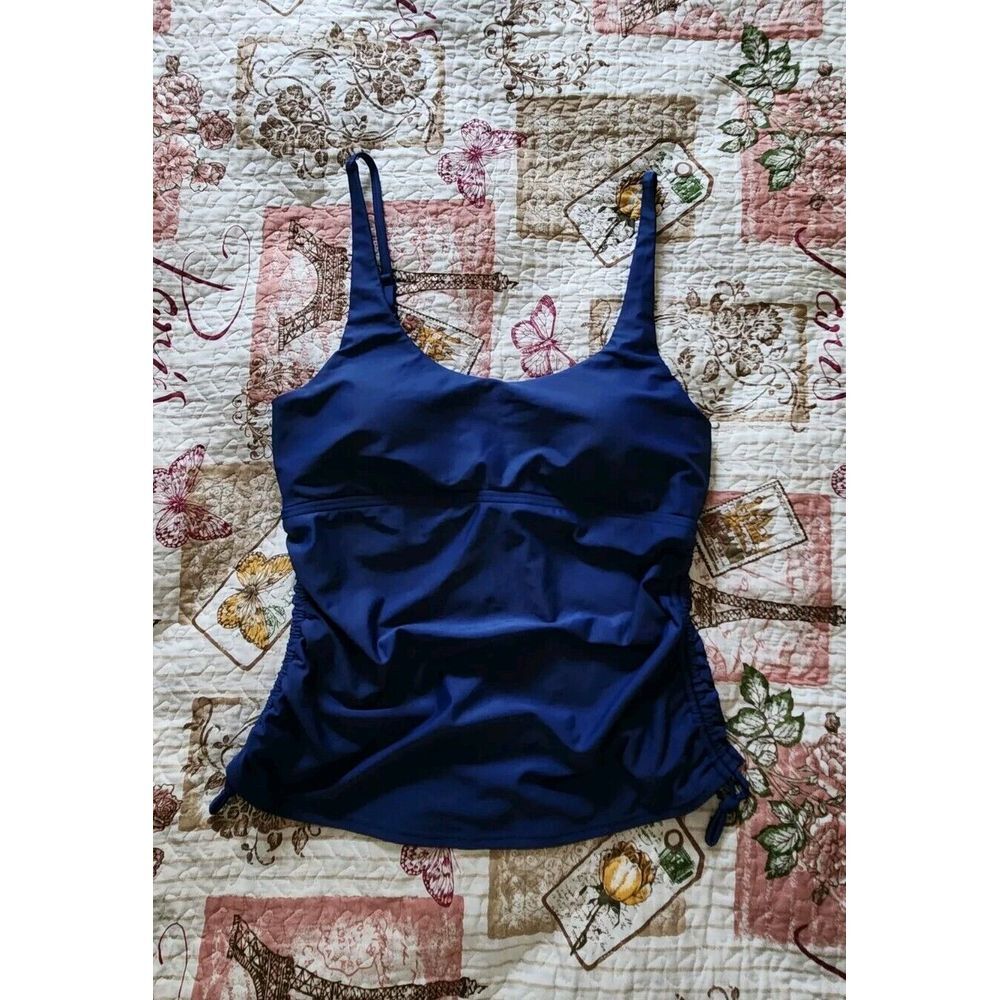Prana Navy Blue One-Piece Tankini